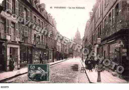 Ville de FOUGERES, carte postale ancienne