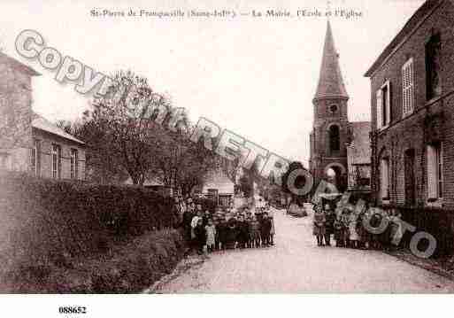 Ville de FRANQUEVILLESAINTPIERRE, carte postale ancienne