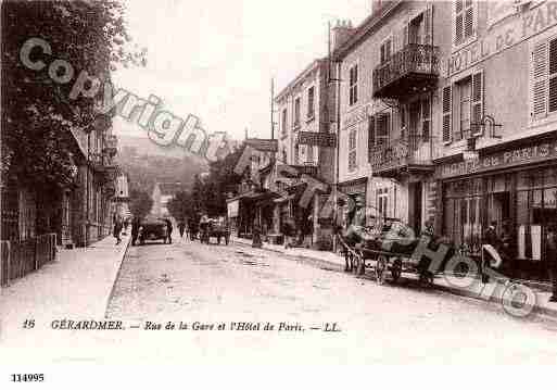 Ville de GERARDMER, carte postale ancienne