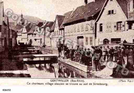 Ville de GERTWILLER, carte postale ancienne