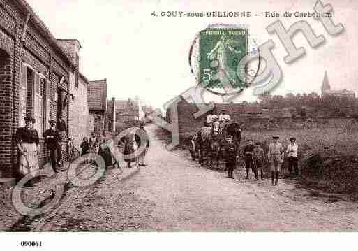 Ville de GOUYSOUSBELLONNE, carte postale ancienne