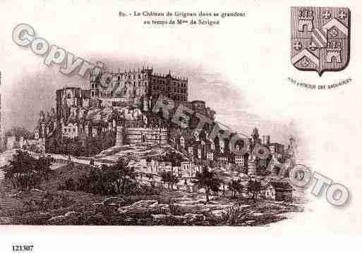 Ville de GRIGNAN, carte postale ancienne