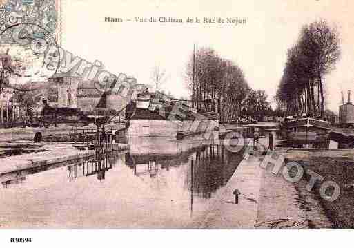 Ville de HAM, carte postale ancienne