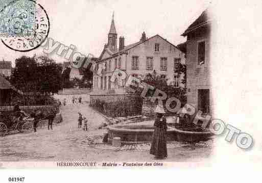 Ville de HERIMONCOURT, carte postale ancienne