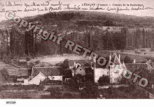 Ville de LESIGNY, carte postale ancienne