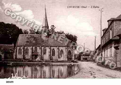 Ville de LOUEUSE, carte postale ancienne