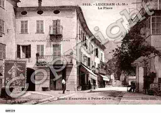 Ville de LUCERAM, carte postale ancienne