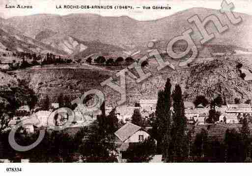 Ville de ROCHEDESARNAUDS(LA), carte postale ancienne