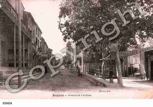 Ville de ROGNES, carte postale ancienne