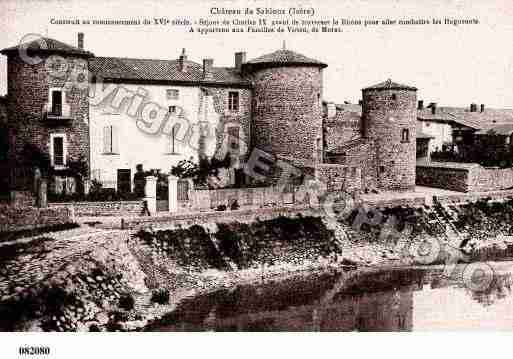 Ville de SABLONS, carte postale ancienne