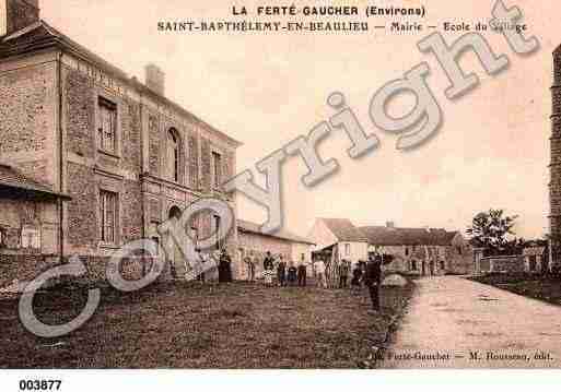 Ville de SAINTBARTHELEMY, carte postale ancienne