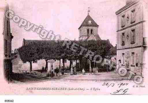 Ville de SAINTGEORGESSURCHER, carte postale ancienne