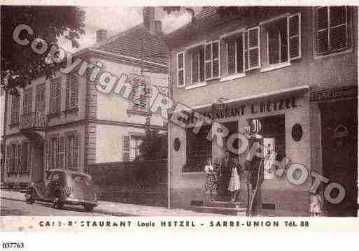 Ville de SARREUNION, carte postale ancienne