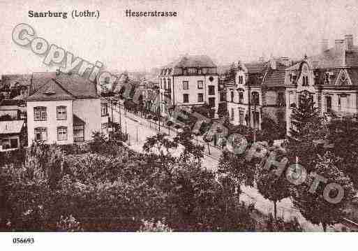 Ville de SARREBOURG, carte postale ancienne