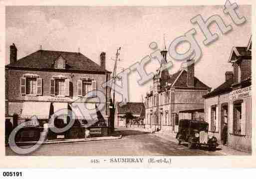 Ville de SAUMERAY, carte postale ancienne