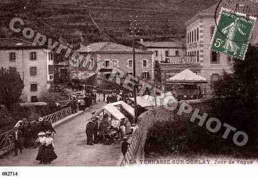 Ville de TERRASSESURDORLAY(LA), carte postale ancienne