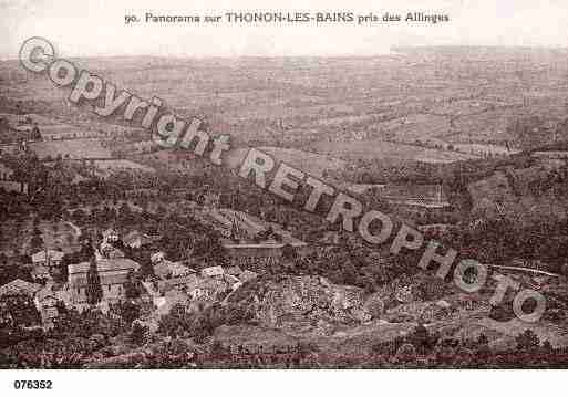 Ville de THONONLESBAINS, carte postale ancienne