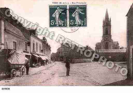 Ville de VERND\'ANJOU, carte postale ancienne