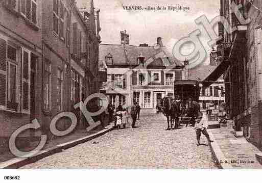 Ville de VERVINS, carte postale ancienne