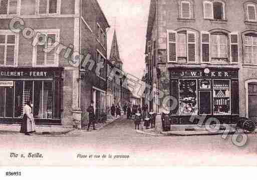 Ville de VICSURSEILLE, carte postale ancienne