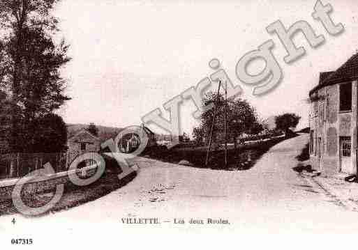 Ville de VILLETTE, carte postale ancienne