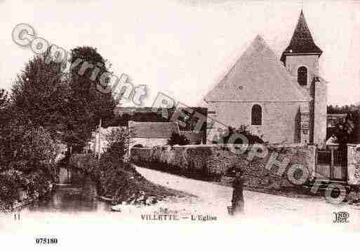 Ville de VILLETTE, carte postale ancienne