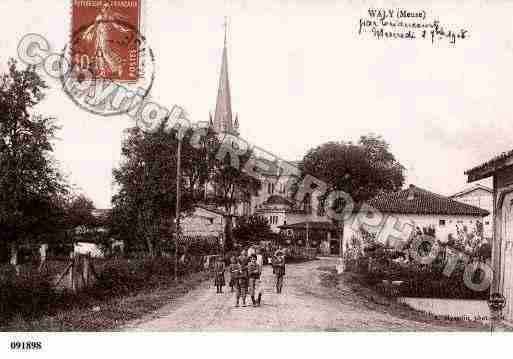 Ville de WALY, carte postale ancienne