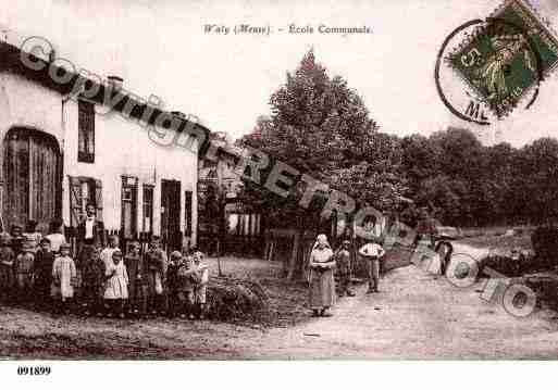 Ville de WALY, carte postale ancienne