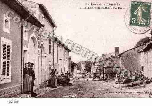 Ville de ALLAMPS, carte postale ancienne