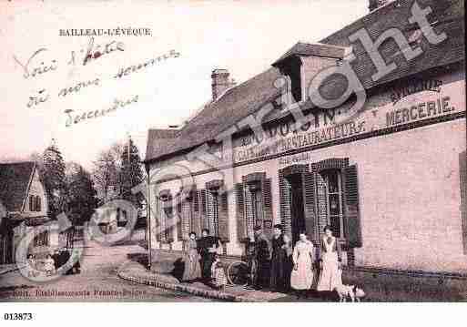 Ville de BAILLEAUL'EVEQUE, carte postale ancienne