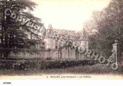 Ville de BAILLETENFRANCE, carte postale ancienne