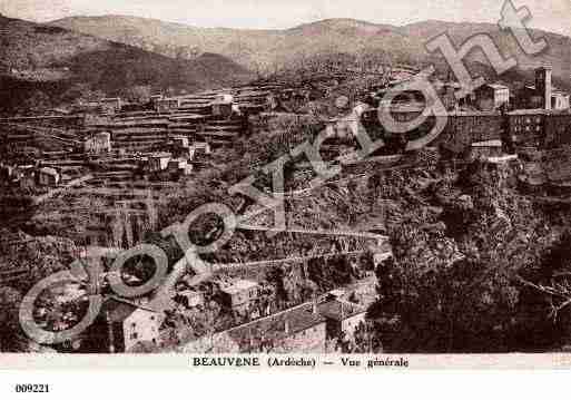 Ville de BEAUVENE, carte postale ancienne