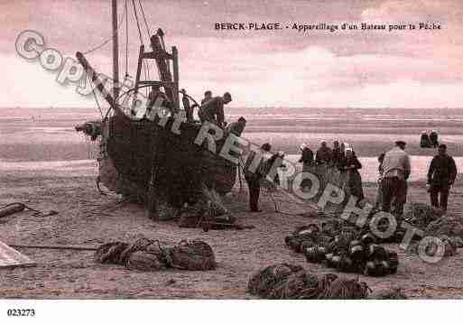 Ville de BERCK, carte postale ancienne