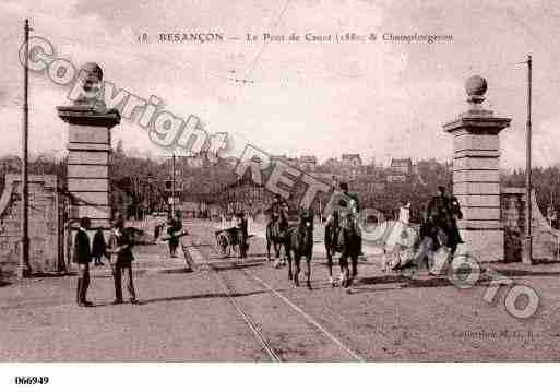 Ville de BESANCON, carte postale ancienne