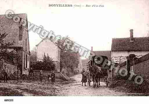 Ville de BONVILLERS, carte postale ancienne