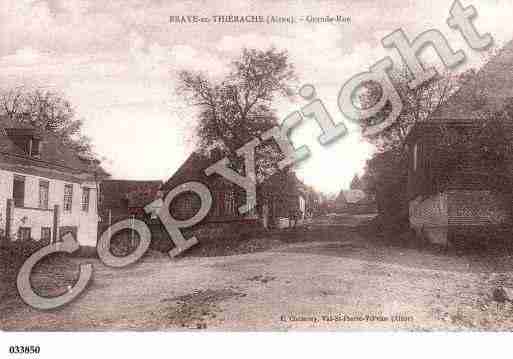 Ville de BRAYEENTHIERACHE, carte postale ancienne