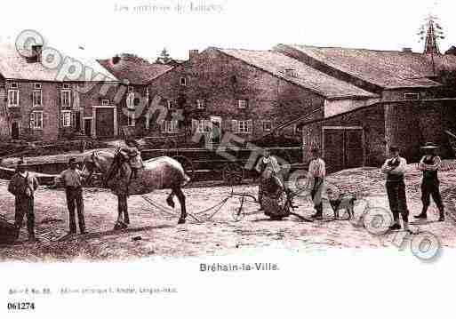 Ville de BREHAINLAVILLE, carte postale ancienne