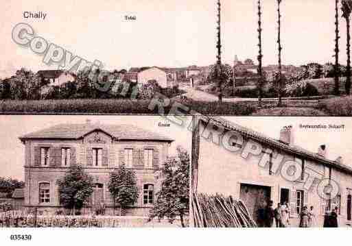 Ville de CHAILLYLESENNERY, carte postale ancienne