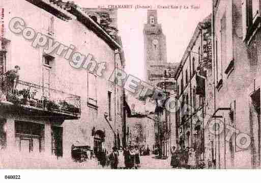 Ville de CHAMARET, carte postale ancienne