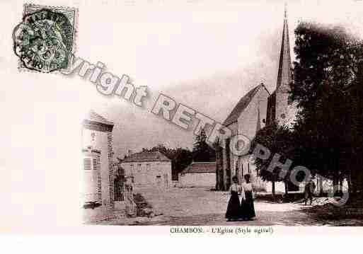 Ville de CHAMBONLAFORET, carte postale ancienne