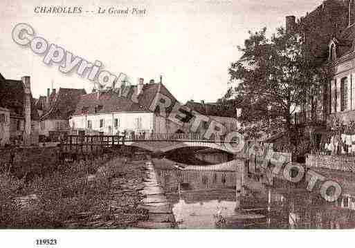 Ville de CHAROLLES, carte postale ancienne