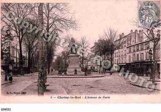 Ville de CHOISYLEROI, carte postale ancienne