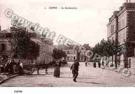 Ville de COSNESURLOIRE, carte postale ancienne