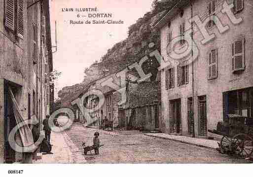 Ville de DORTAN, carte postale ancienne