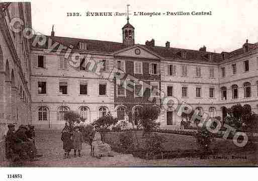 Ville de EVREUX, carte postale ancienne