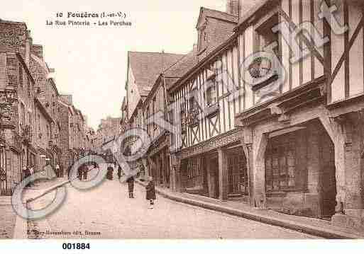 Ville de FOUGERES, carte postale ancienne