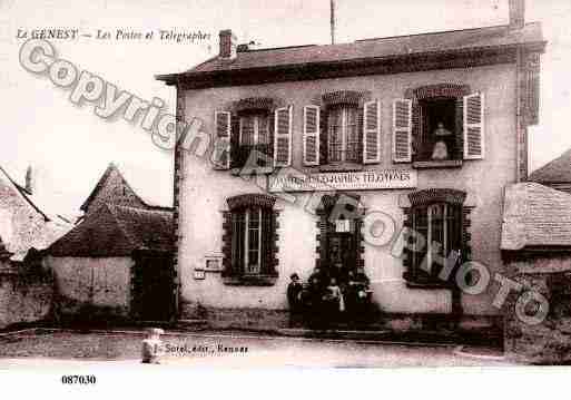 Ville de GENESTSAINTISLE(LE), carte postale ancienne