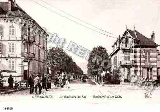 Ville de GERARDMER, carte postale ancienne