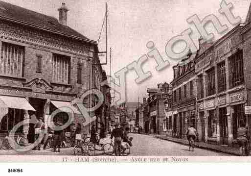 Ville de HAM, carte postale ancienne