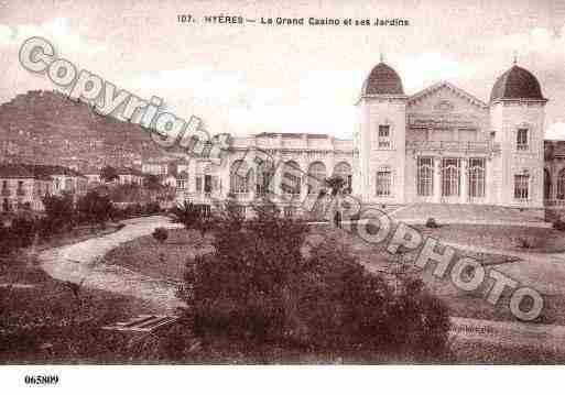 Ville de HYERES, carte postale ancienne